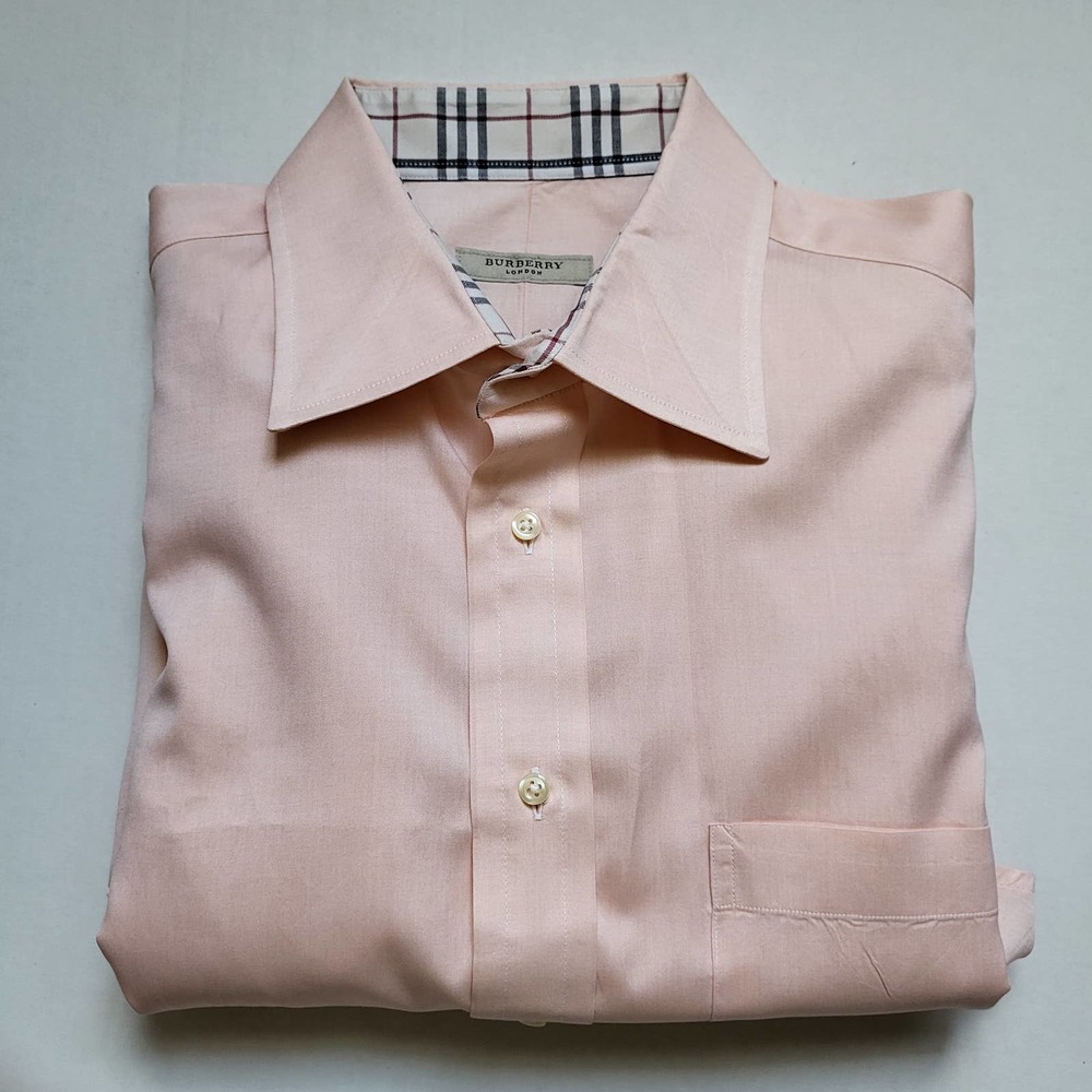 Burberry Peach Dress Shirt